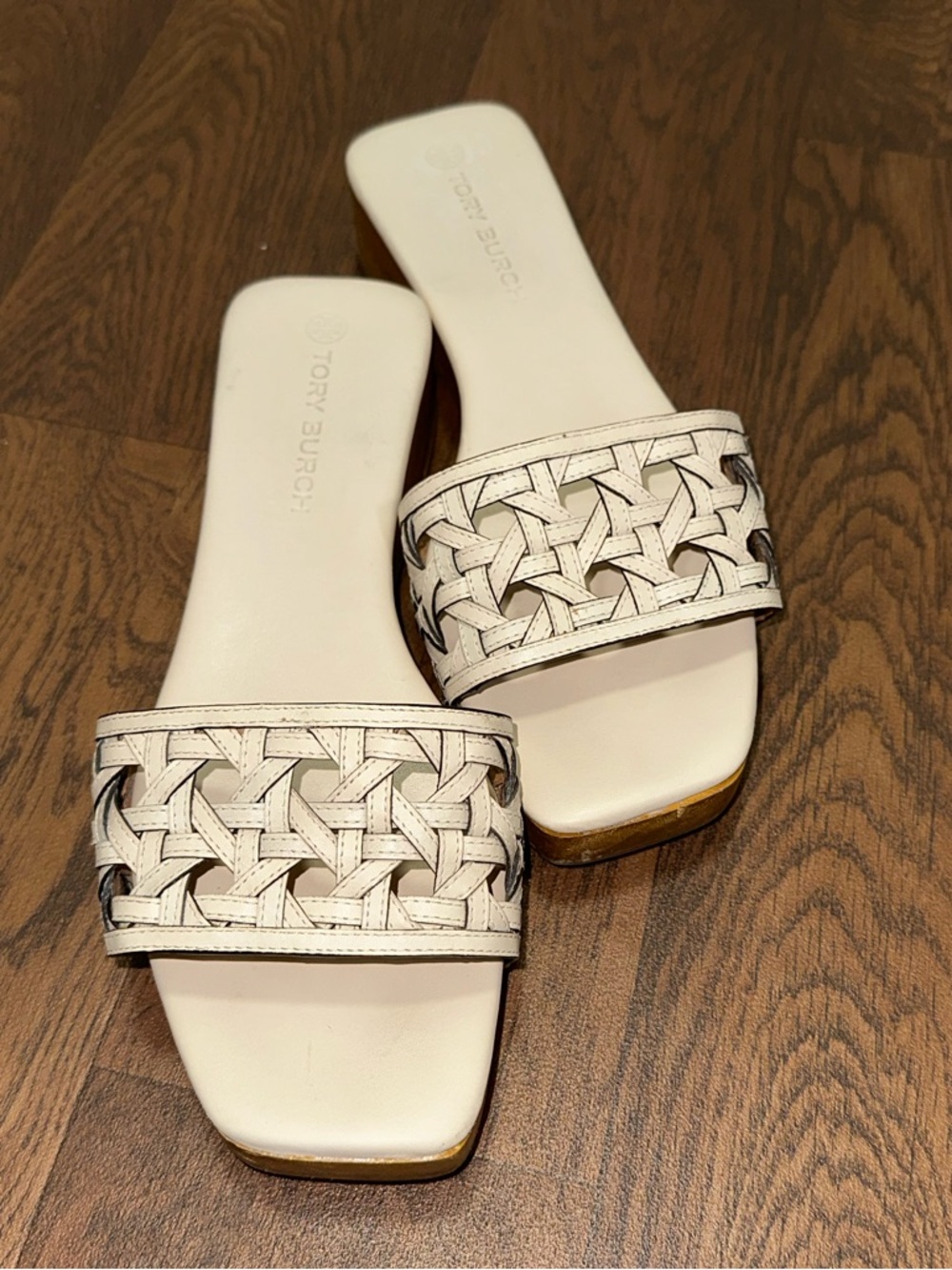 Tory Burch Basket Weave Clog Sandal